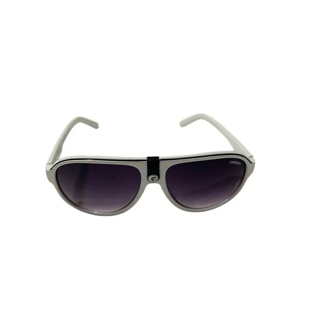 CARRERA Sunglasses CA501 58 18 -138 White Frame Made in Italy Purple Lenses Rare